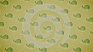 Pear Fruit Pattern Background