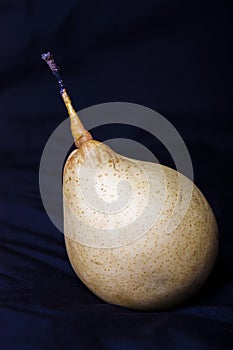 Pear isolated on black background