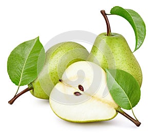 Pear isolated on white background