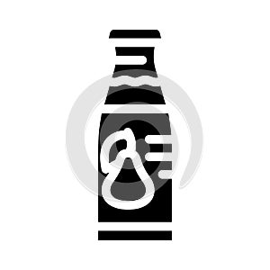 pear juice glyph icon vector illustration