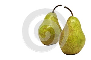 Pear juicy exotic fruit isolated