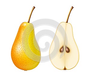 Pear. Ripe, juicy fruit
