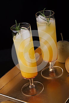 Pear Sparkler - Fall Drinks