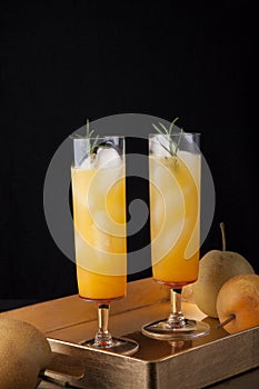 Pear Sparkler - Fall Drinks