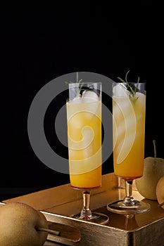 Pear Sparkler - Fall Drinks