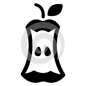Pear stub icon isolated on white background.