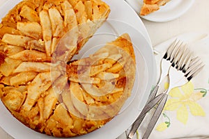 Pear upside down cake