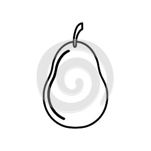 pear. Vector illustration decorative design