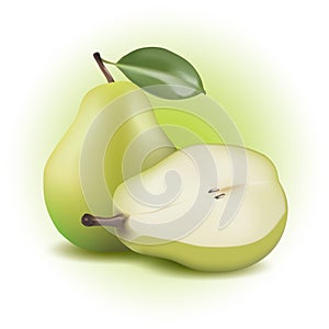 pear. Vector illustration decorative design