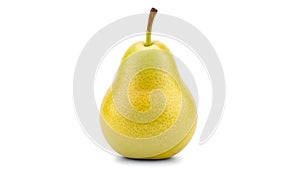 A pear on a white background (ai generated)