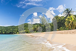 Pearl Beach in Guadeloupe in Caribbean