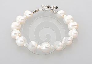 Pearl bracelet isolated