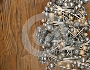 Pearl and glitter tree Christmas decoration