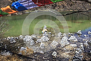 Pearl Lake at Yading Nature Reserve in Sichuan, China