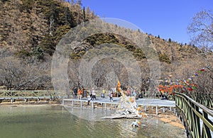 Pearl Lake at Yading Nature Reserve in Sichuan, China