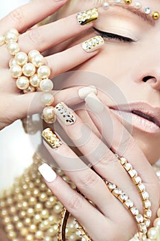 Pearl manicure.