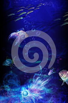 Pearl on a marine day