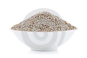 Pearl Millet Seeds on White Background
