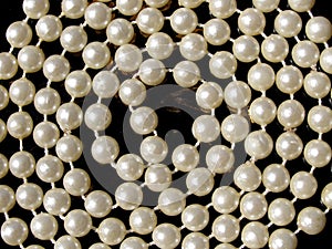 Pearl necklace background