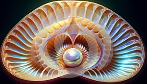 pearl in a shell sural image