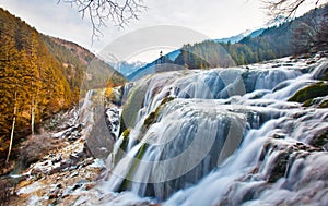 Pearl shoal waterfall in Jiuzhai Valley 2