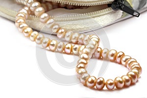 Pearl string from small ornament pouch