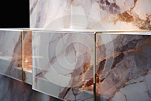Pearlescent Marble Background for Luxury Interior Design