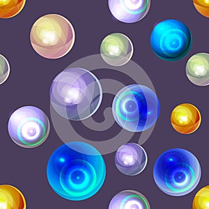 Pearls isolated on pastel violet background