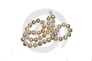 Pearls isolated on white background