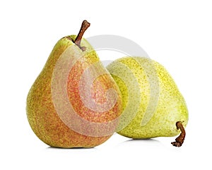 Pears isolated on white