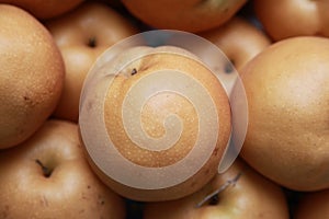 Pears on market photo