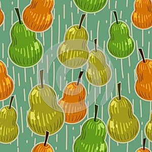 Pears Seamless Pattern