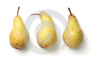 Pears on White Background