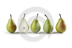 Pears â€“ `Pera Coscia` Isolated on White Background