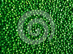 Peas is the bright green. The simple texture.