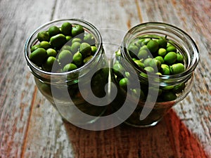 Peas in cans