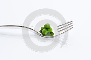 Peas on a fork