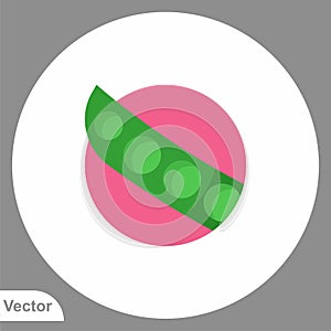 Peas vector icon sign symbol