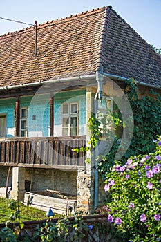 Peasant house rchitecture from the rural area of Transylvania, Romania