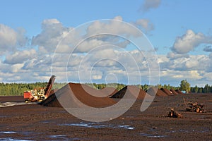Peat extraction photo