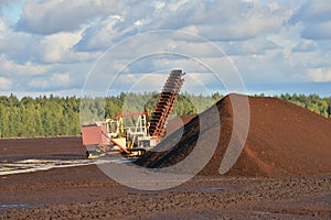Peat extraction photo