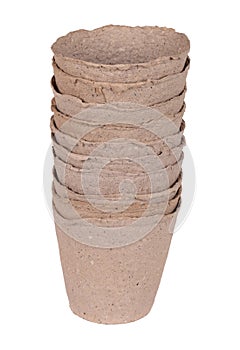 Stack peat pots