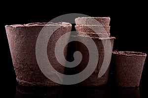 Peat pots for seedlings