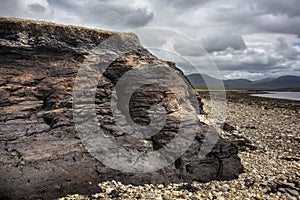 Peat soil at the coast of West-Ireland