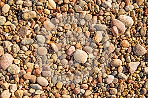 Pebbel stones on a beach