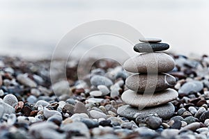 Pebble on beach