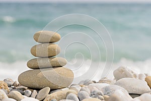 Pebble on a beach