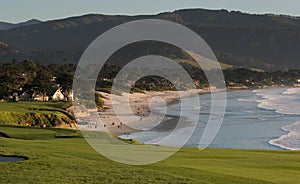 Pebble beach golf course, ca photo