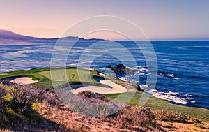 Pebble Beach golf course, Monterey, California, USA