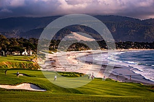 Pebble Beach golf course, Monterey, California photo